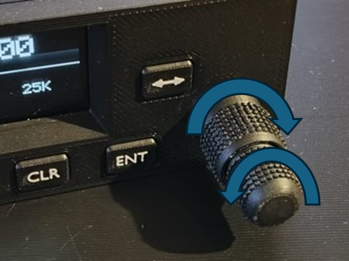 Dual-concentric tuning knob